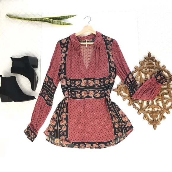 Free People Tops - FREE PEOPLE LONG SLEEVE BLOUSE